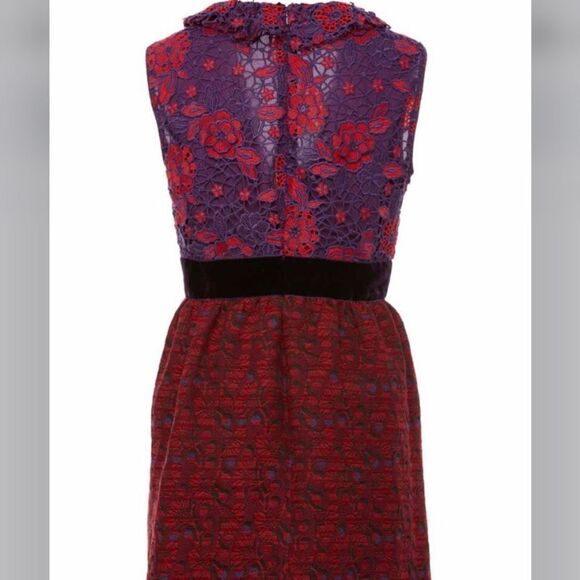 RARE Anna Sui Rouge Floral Embroidery Dress - Picture 3 of 15